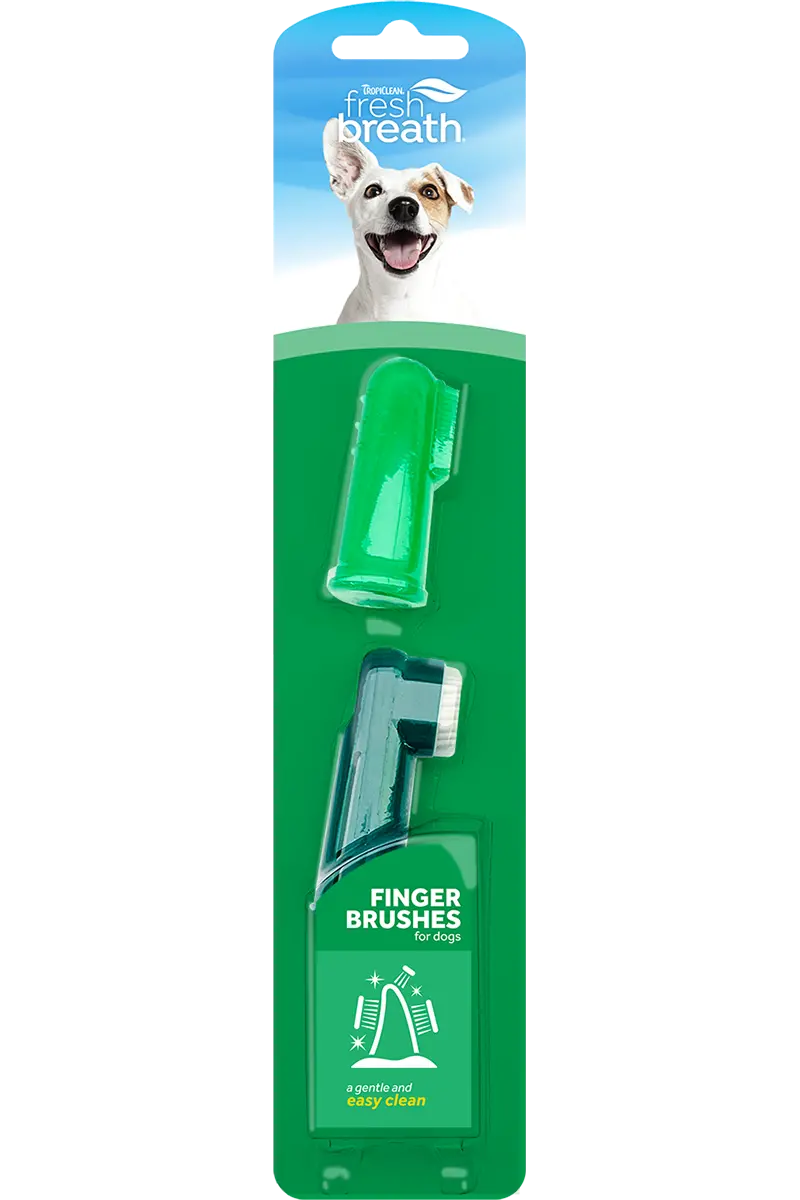 Tropiclean Fresh Breath Finger Brushes For Pets 1