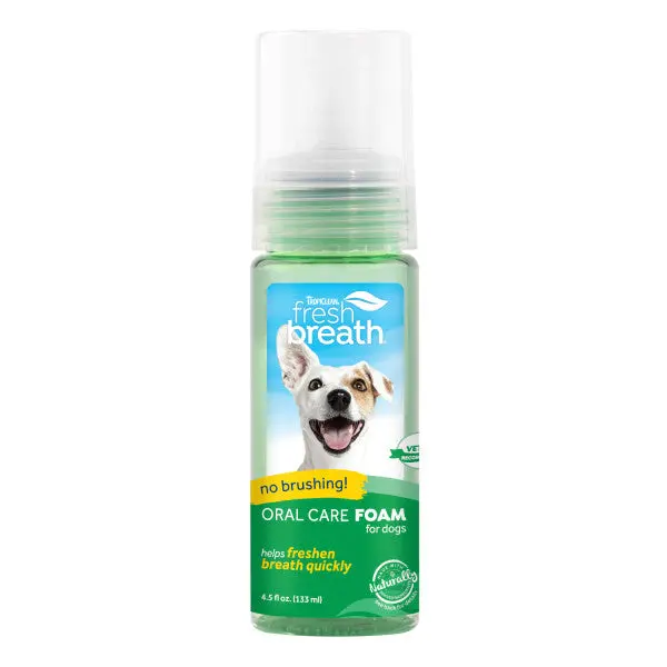 Tropiclean Fresh Breath Mint Foam For Pets 1