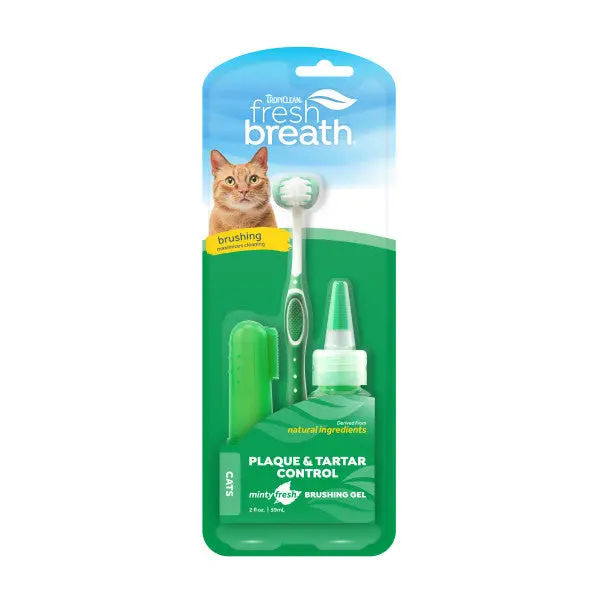 Tropiclean Fresh Breath Oral Care Kit For Cats 1