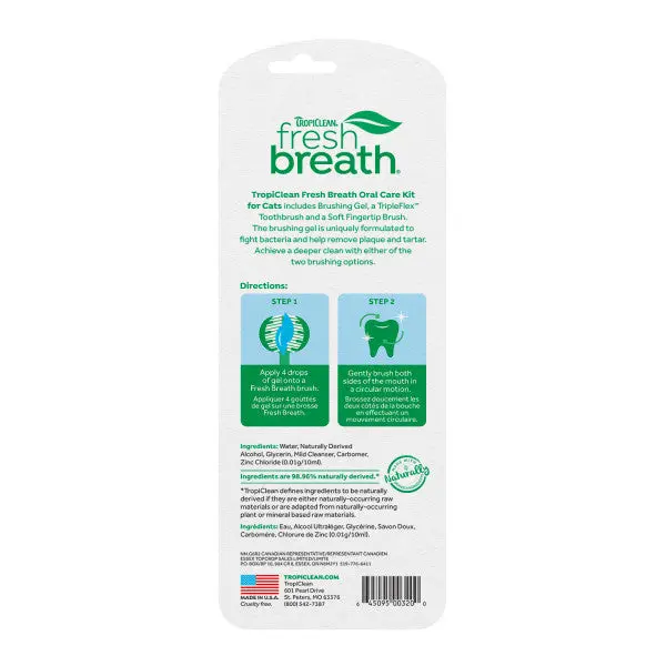 Tropiclean Fresh Breath Oral Care Kit For Cats 2