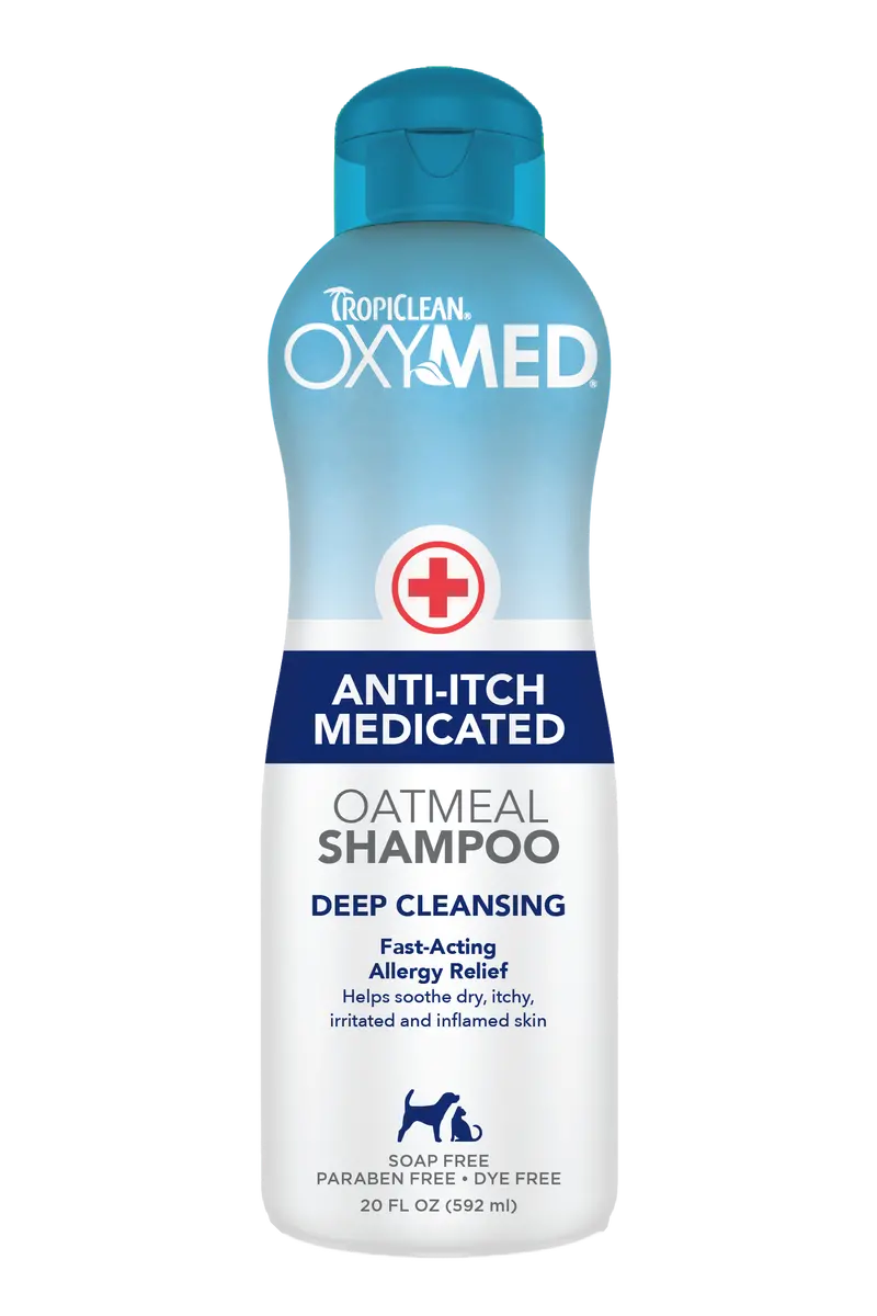 Tropiclean Oxymed Anti-Itch Medicated Oatmeal Shampoo For Dogs And Cats 1