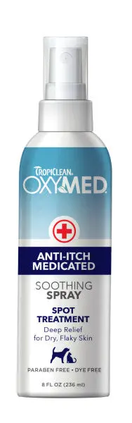 Tropiclean Oxymed Medicated Anti Itch Spray For Pets 1