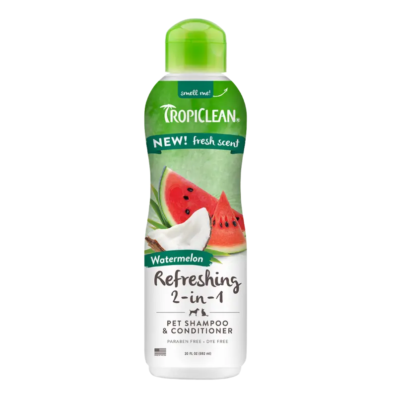 Tropiclean Watermelon Deep Cleansing 2-In-1 Pet Shampoo & Conditioner 1