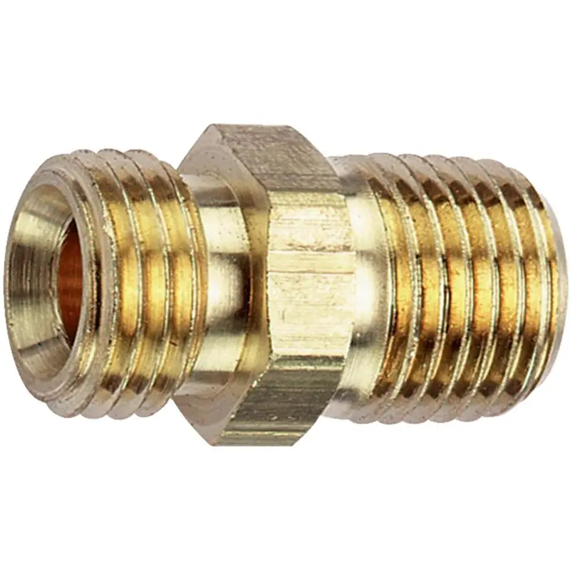 Tru-Flate 1/4 In. Mnpt X 1/4 In. Mnps Brass Ball End Adapter 1