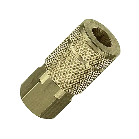 Tru-Flate 1/4" T Design X 1/4" Fnpt Brass Coupler 1