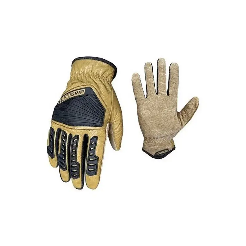 True Grip Men's Large Leather Hybrid Impact Gloves 1