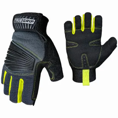 True Grip Pro Fingerless Gloves, Padded Palm, Men’S 1