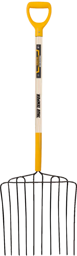 True Temper 10-Tine Ensilage Fork With D-Grip On Hardwood Handle 1