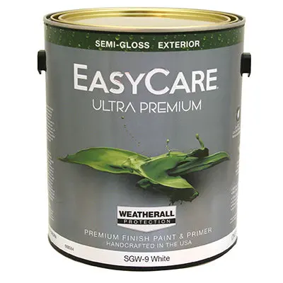 True Value Easycare Ultra Premium Weatherall Exterior Latex House Paint Semi-Gloss White 1