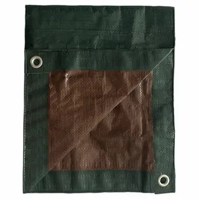 Truguard Storage Tarp Cover Green/Brown Polyethylene 1