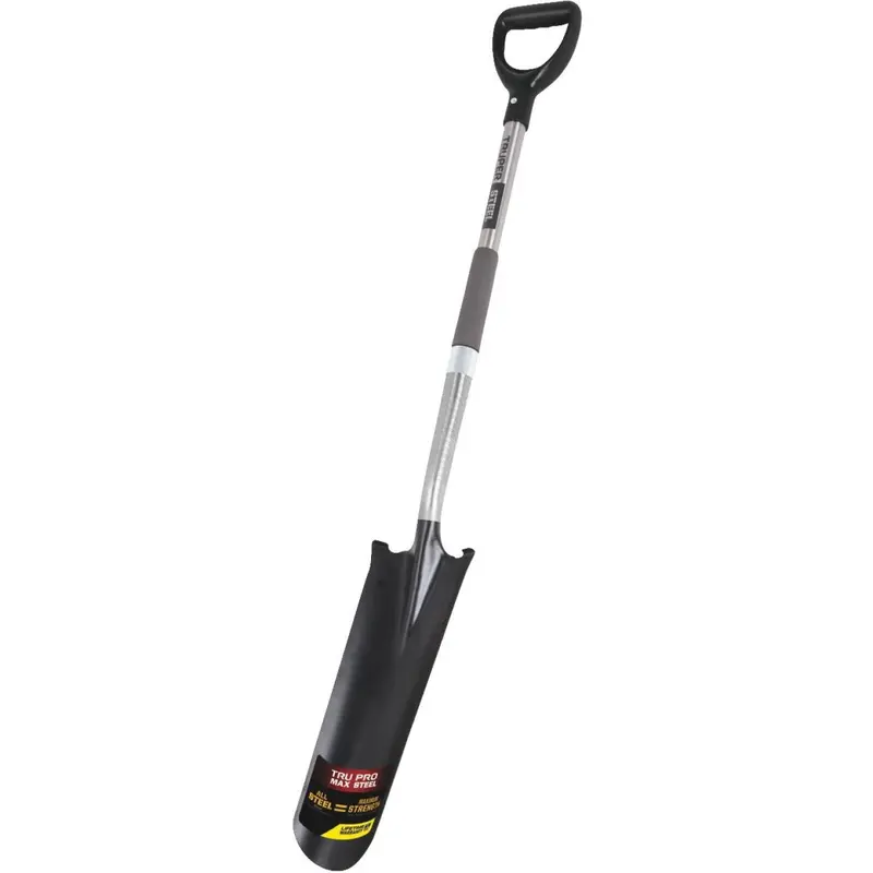 Truper Tru Pro Max Steel 32 In. D-Handle Drain Spade 1