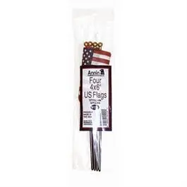 U.S. Flags, 4 X 6-In., 4-Ct. 1
