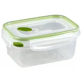 Ultra-Seal Food Container, Rectangle, Clear/Tangerine, 4.5-Cups 1