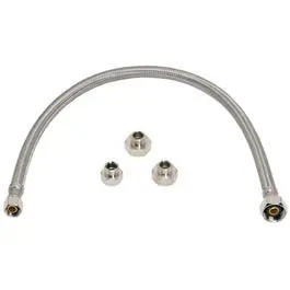 Universal Faucet Connector, Stainless Steel, 48-In. 1