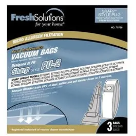 Vacuum Cleaner Bags, Pu-2 Style, 3-Pk. 1