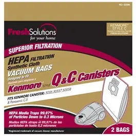 Vacuum Cleaner Bags, Q & C Style, 2-Pk. 1