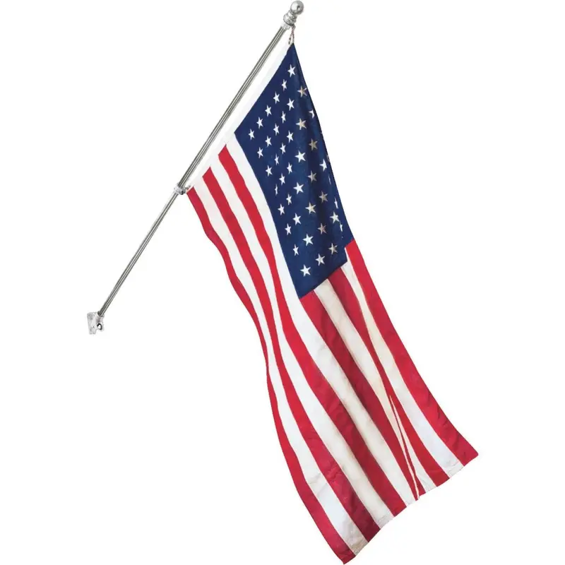 Valley Forge 3' X 5' Nylon American Flag & 6' Pole Kit 1
