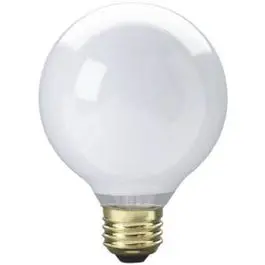 Vanity Globe Light Bulb, White, 25-Watts 1