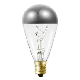 Vintage Incandescent Bulb, Silver Top, Dimmable, 30 Lumens, 7.5-Watt, 2-Pk. 1
