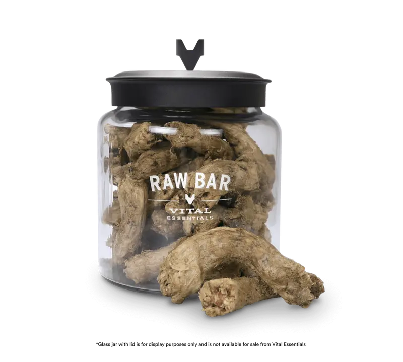 Vital Essentials Raw Bar Freeze Dried Raw Chicken Necks Dog & Cat Snacks 1