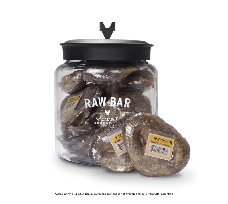 Vital Essentials Raw Bar Freeze Dried Raw Pig Snouts Dog Snacks 1