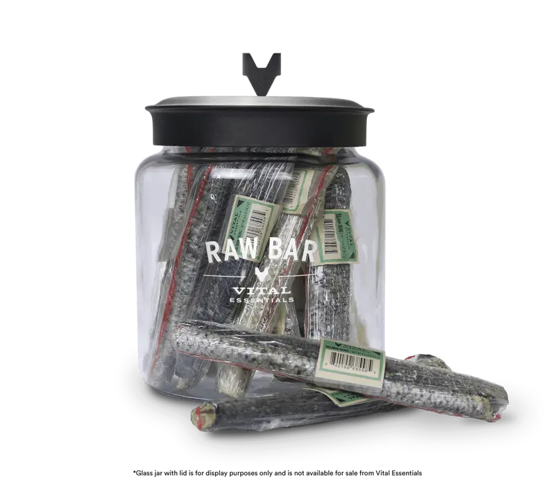 Vital Essentials Raw Bar Freeze Dried Raw Salmon Skins Dog Snacks 1