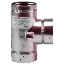 Vp Pellet Pipe 3-Inch Tee With Tee Cap 1