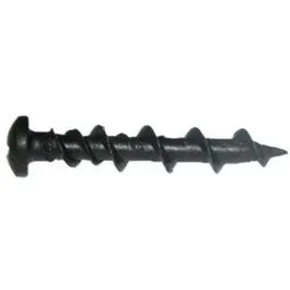 Wall Dogs & Screws, Black, Stainless Steel, 1.25-In., 4-Pk. 1