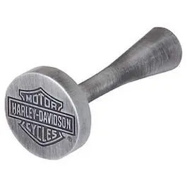 Wall Hook For Clothes, Peg, Bar & Shield Logo, Antique Pewter Finish, 2.23 X 1-In. Diam. 1