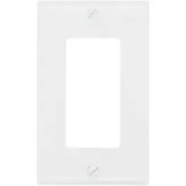 Wall Plate, 1-Gang Decorator, Urea, White 1