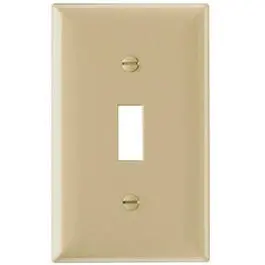 Wall Plate, 1-Gang Toggle, Light Almond 1