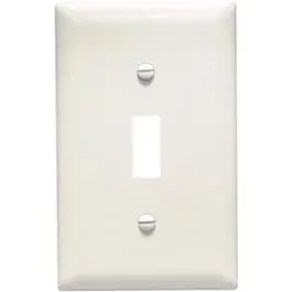 Wall Plate, 1 Toggle, Almond Nylon, 10-Pk 1