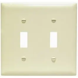 Wall Plate, 2-Toggle, Urea, Ivory 1