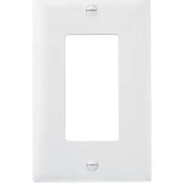 Wall Plate, Decorator Opening, White Nylon, 10-Pk. 1