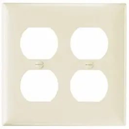 Wall Plate, Light Almond, Duplex Urea 1