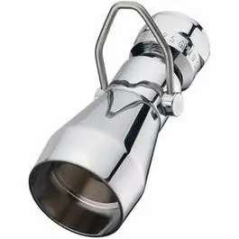 Water-Saver Showerhead, Fixed-Mount, Chrome-Plated Brass 1