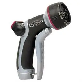 Watering Hose Nozzle, Front-Trigger, 7-Pattern, Heavy-Duty 1