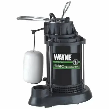 Wayne Pumps 115V Thermoplastic Submersible Sump Pump With Vertical Float Switch, 60 Gpm 1