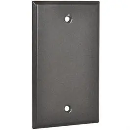 Weatherproof Rectangular Blank Cover, 1-Gang, Bronze 1