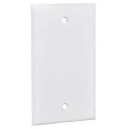 Weatherproof Rectangular Blank Cover, Single Gang, White 1