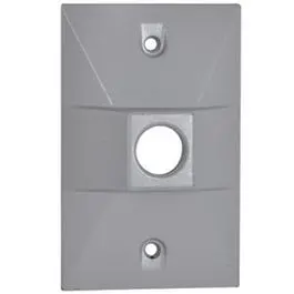 Weatherproof Rectangular Lampholder Cover, Gray 1