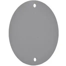 Weatherproof Round Blank Cover, Gray 1