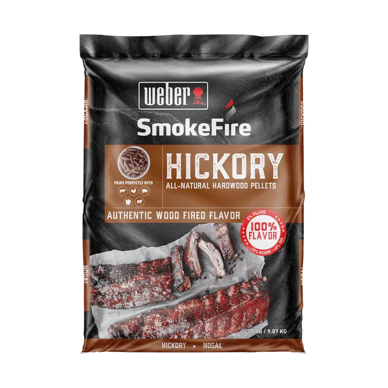 Weber Hickory All-Natural Hardwood Pellets 1