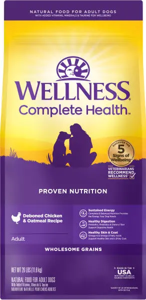 Wellness Complete Health Grained Chicken & Oatmeal Dry Dog Food 3
