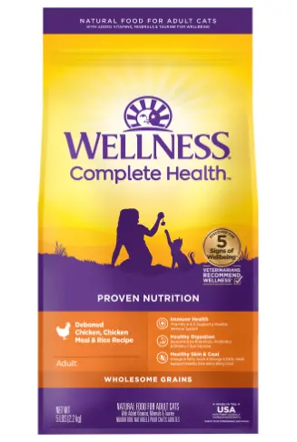 Wellness Complete Health Grained Deboned Chicken Recipe Dry Cat Food 1