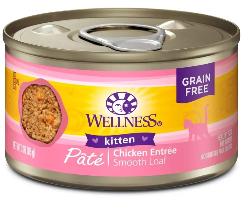 Wellness Complete Health Natural Grain Free Kitten Health Chicken Recipe Wet Canned Cat Food 1
