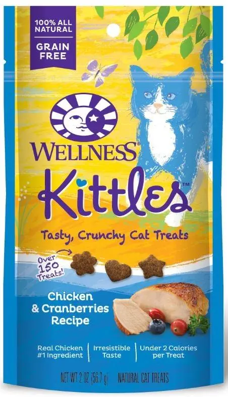 Wellness Kittles Crunchy Chicken & Cranberry Cat Treats 1