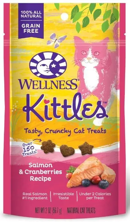 Wellness Kittles Crunchy Salmon & Cranberry Cat Treats 1