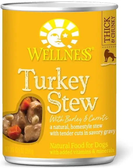 Wellness Natural Turkey Stew With Barley And Carrots Wet Canned Dog Food 1
