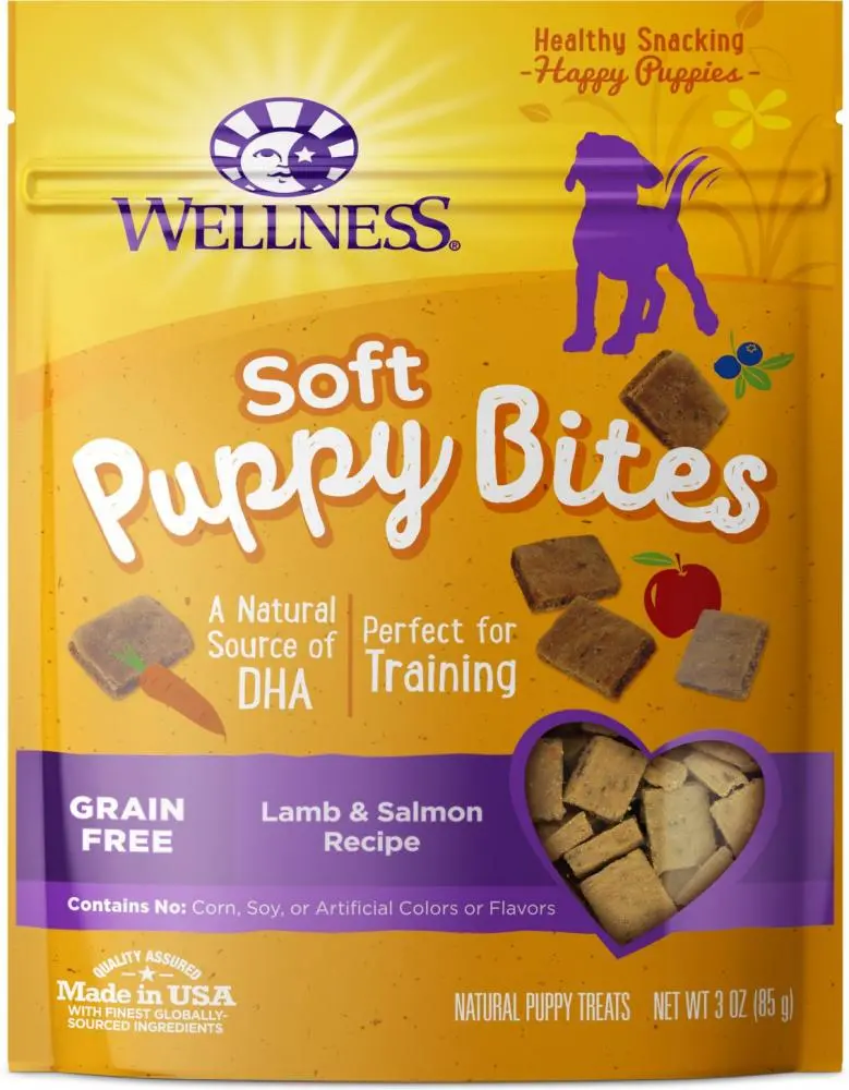 Wellness Soft Puppy Bites Lamb & Salmon Recipe Dog Treats 1